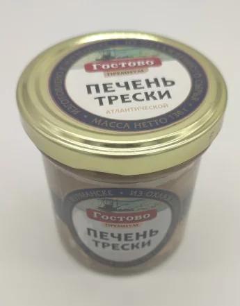 Фото Печень трески натуральная ГОСТОВО 130гр стекло 